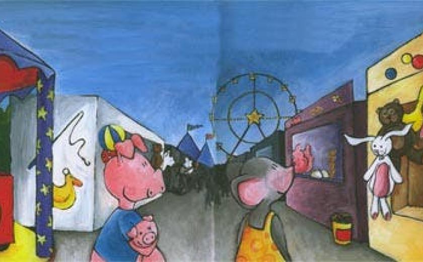 Miep en Moos op de kermis Zomer 2 - 2026 © Panta Rhei vzw