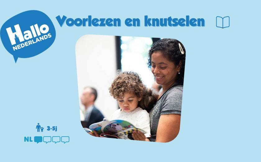 Hallo Nederlands - Voorlezen en knutselen (ouders en kinderen 3-5 jaar) © dienst Taal en Inburgering Stad Halle