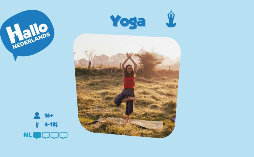 Hallo Nederlands - Yoga (16+ of 4-12) © dienst Taal en Inburgering Stad Halle