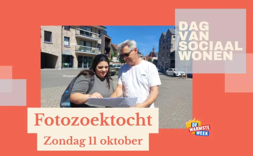 Fotozoektocht Dag van Sociaal Wonen © Woonpunt Zennevallei