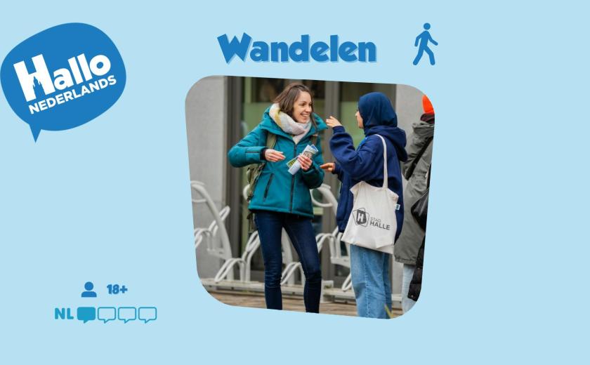 Hallo Nederlands - Wandelen (18+ of ouder-kind) © dienst Taal en Inburgering Stad Halle