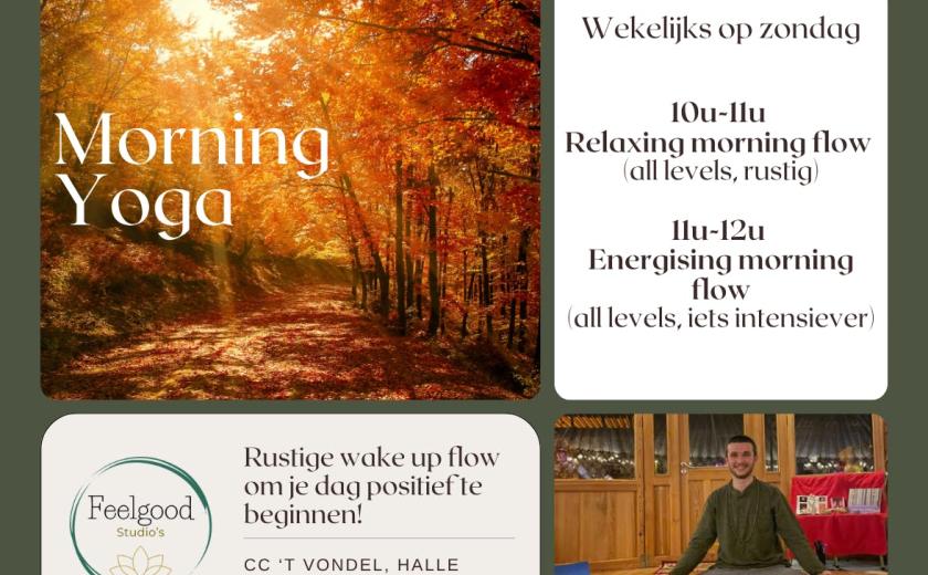 Morning Yoga met Kobe - 2 sessies op zondag © Feelgood Studio's