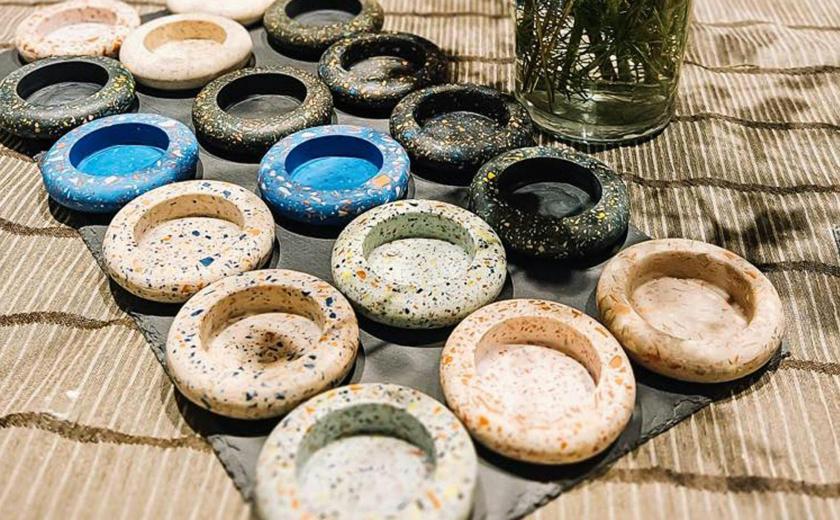 Unieke creaties met terrazzo - Celien Waeyaert © onbekend