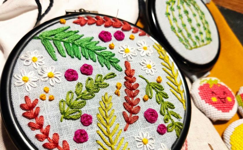 Botanisch borduren - Eline Yoshimi © onbekend