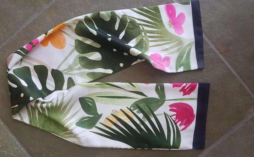 Kleurrijke composities op textiel © Wanda Sawicka