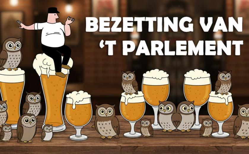 Bezetting van ’t Parlement 2026 © De Lambikstoempers vzw