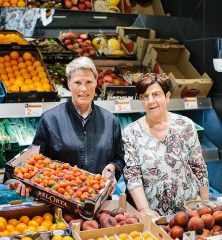 Petra en klant - copyright Kevin Faignaert