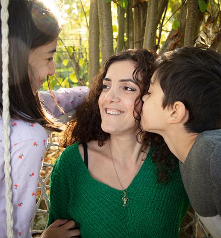 Themina en haar kinderen