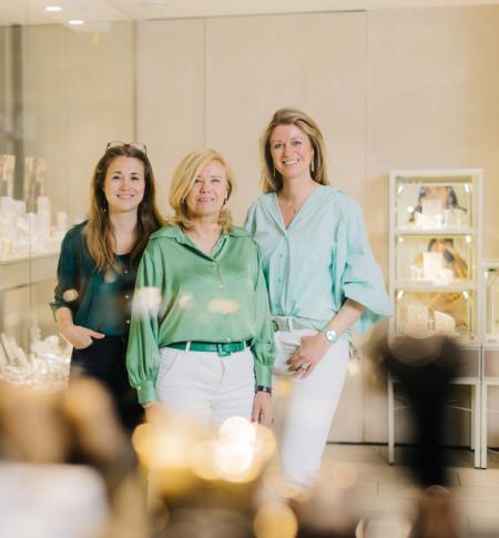 Femke, Hilde en Elke van Juwelier Bosmans.
