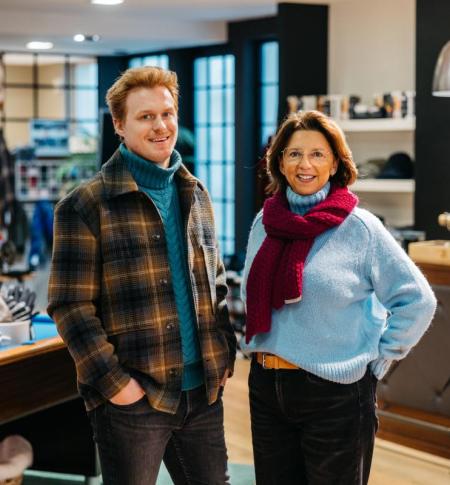 Ingrid Platteau en haar neef Brecht 