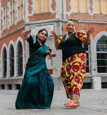 Dansen op het Cardijnplein